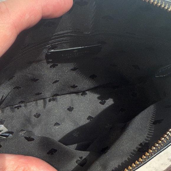 Kate Spade Staci Dome Black Saffiano Leather Elegant Black Crossbody Bag - Picture 10 of 11